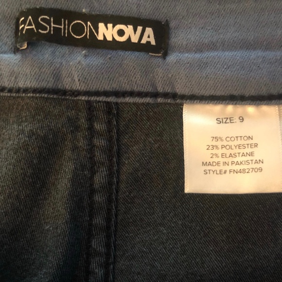 Womens 9 Fashion Nova Denim Jeans High waisted - Picture 3 of 3